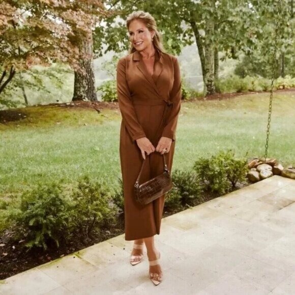 Kittenish Best Dressed Chocolate Jumpsuit NWT Small - Picture 3 of 7